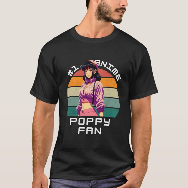 T-shirt 1 Anime Poppy Ga Kawaii Beautiful (Devant)