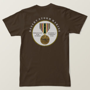 T-shirt 1 CAMPAGNE STAR Desert Storm Marine SEMPT Fi