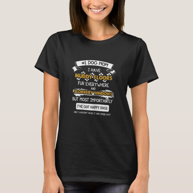 T-shirt 1 Chien Maman Chien Chien Chien Chiens Maman Et Ch (Devant)