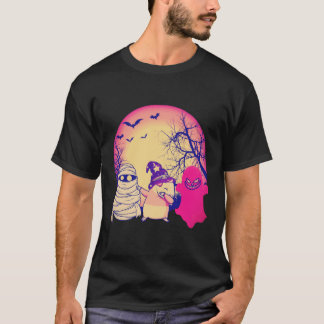 T-shirt 1 citrouille d'Halloween de cochon d'Inde