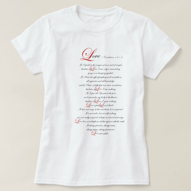 T-shirt 1 Corinthiens 13 (Design devant)