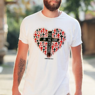 T-shirt 1 Corinthiens 16:1 Faire Tout En Amour Écriture