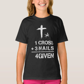 T-shirt 1 Croix 3 clous Pardonnés foi chrétienne Pâques
