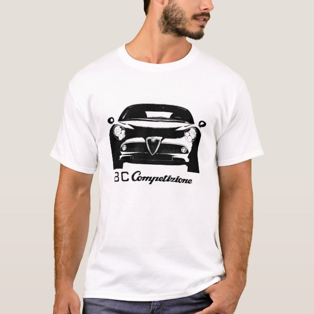 T-shirt #1 d'Alfa Romeo 8C Competizione (Devant)