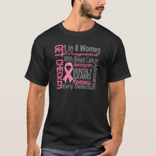 T-shirt 1 dans 8 femmes - conscience de cancer du sein