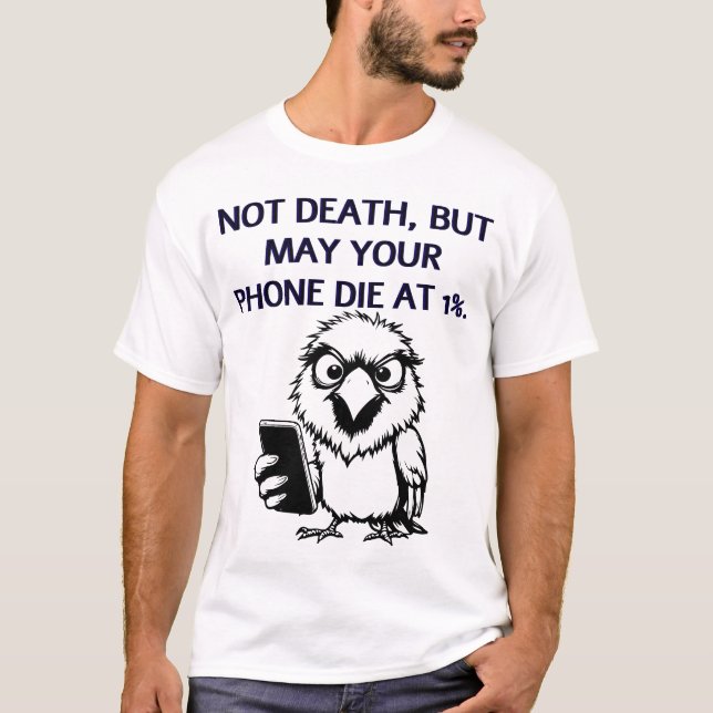 T-shirt 1 % de batterie Karma (Devant)