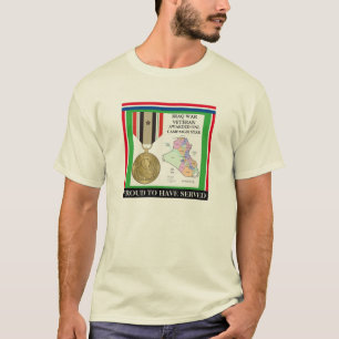 T-SHIRT 1 ÉTOILE DE CAMPAGNE VÉTÉRAN DE GUERRE IRAK
