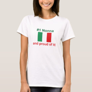 T-shirt #1 Italien Nonna (grand-mère)