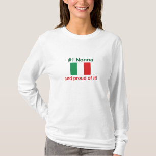 T-shirt #1 Italien Nonna (grand-mère)