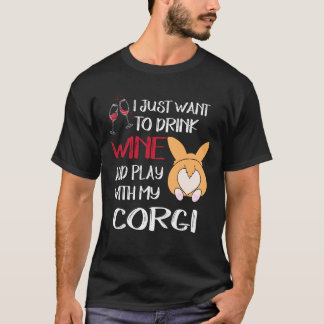 T-shirt 1 Je veux juste boire du vin