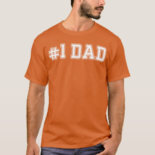 T-shirt 1 Papa Meilleur Papa Fête des Pères Numéro Un Papa