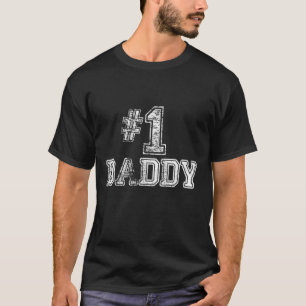 T-shirt 1 papa papa - Numéro Un cadeau de Fête des pères
