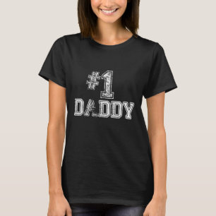 T-shirt 1 papa papa - Numéro Un cadeau de Fête des pères