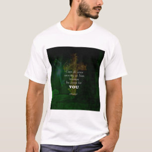 T-shirt 1 Pierre 5:7 Mise en oeuvre des versets de la Bibl