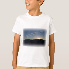 T-shirt 1 Samuel 15:22 Coucher de soleil Bordure blanche