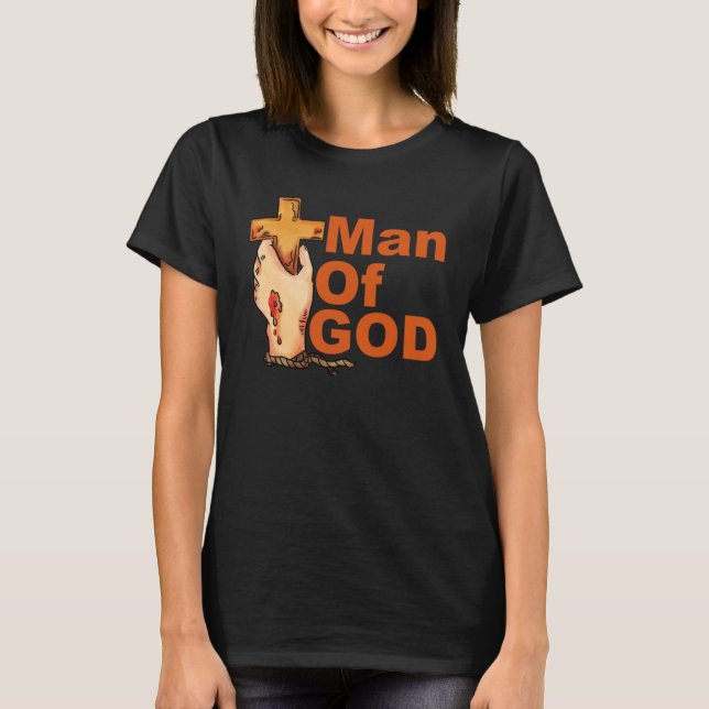 T-shirt 1 Timothy 611 16 Man Of God Bible Verse Christian  (Devant)
