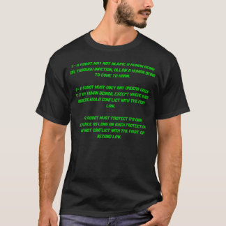 T-shirt 1 - Un robot peut ne pas blesser un être humain