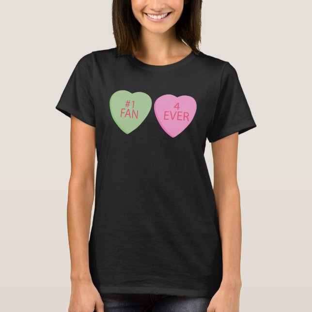 T-shirt 1 Ventilateur 4 Joyeux Valentines Jour Conversatio (Devant)