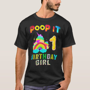 T-shirt 1e Fidget Pop It Anniversaire Fille Party Un 1 an