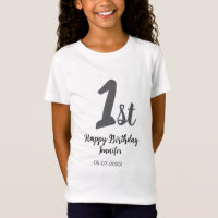 1er anniversaire ajouter nom date année noire modè