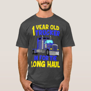 T-shirt 1er Anniversaire Camion Camion Enfants Camionneur