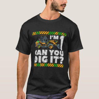 T-shirt 1er Anniversaire Construction Camion I m 1 Can You