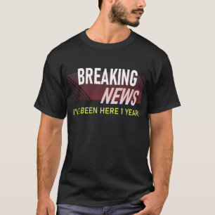 T-shirt 1er anniversaire de travail 1 an Appréciation de l