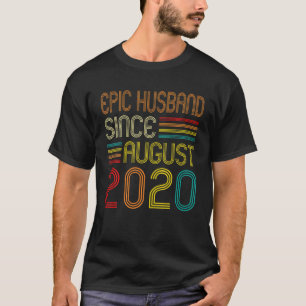 T-shirt 1Er Anniversaire Du Mariage 1 Ans Mari Épique Depu