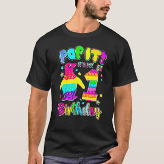 T-shirt 1er Anniversaire Femme tenue Penguin Pop It 1 An o