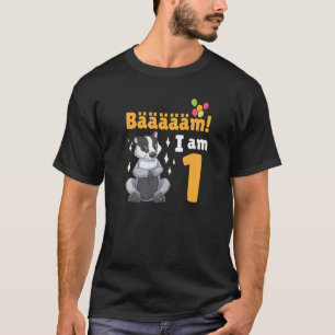T-shirt 1er Anniversaire Honey Badger Thématique Anniversa
