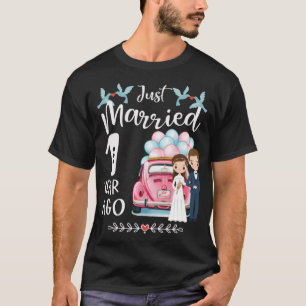 T-shirt 1er anniversaire - Juste mariés il y a 1 an