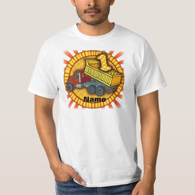 T-shirt 1er Camion de vidange anniversaire (Devant)