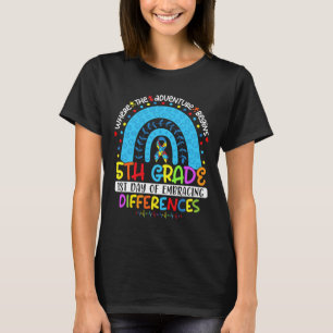 T-shirt 1er jour d'acceptation des différences 5e année Au
