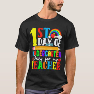 T-shirt 1er jour de maternelle Priez pour mon professeur R