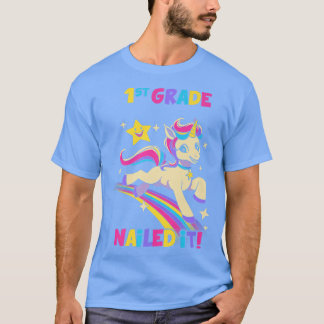T-shirt 1ère année a réussi Licorne Enfants Retour à l'éco