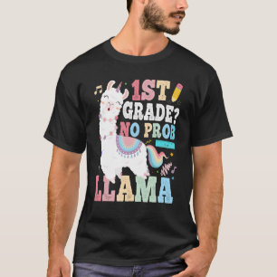 T-shirt 1ère année No Prob Llama Premier jour de l'école