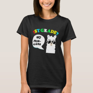 T-shirt 1ère année Pas de prob llama Retour à l'école