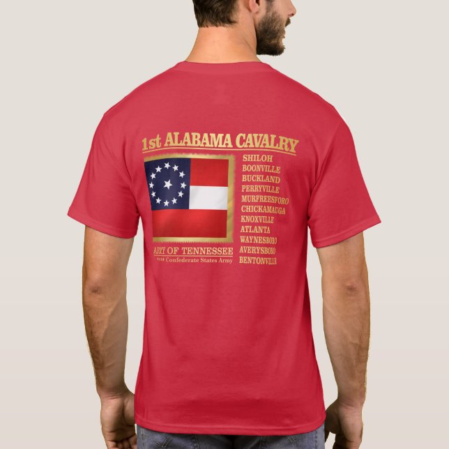T-shirt 1ère cavalerie de l'Alabama (BA2) (Dos)