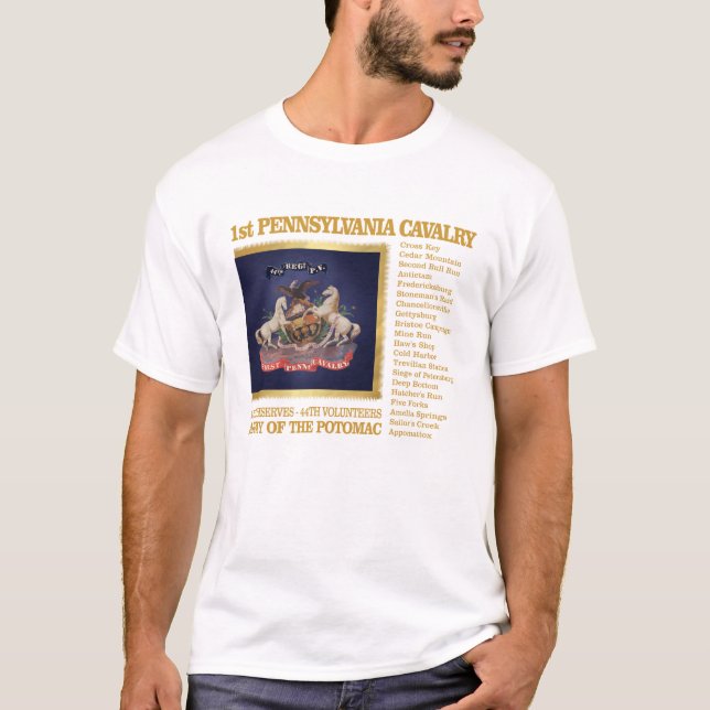 T-shirt 1ère Cavalerie de Pennsylvanie (BH) (Devant)