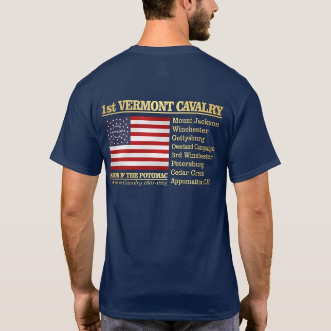 T-shirt 1ère cavalerie du Vermont (BH) (Dos)