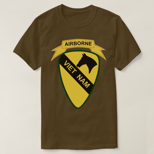 T-shirt 1ère division de cavalerie SSI w Onglet wtxt X (Design devant)