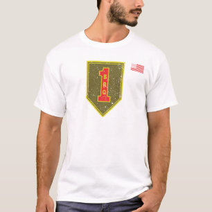 T-shirt 1ère division d'infanterie Patch Big Red One déten