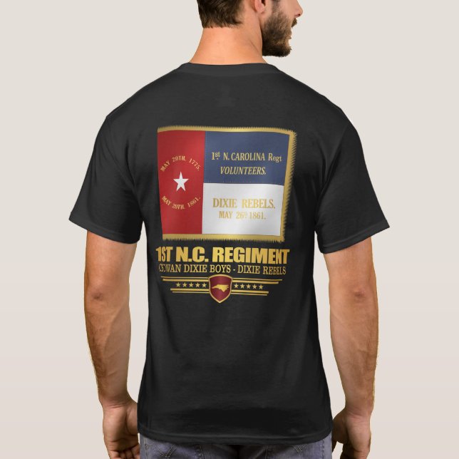 T-shirt 1ère Infanterie volontaire de Caroline du Nord (Dos)