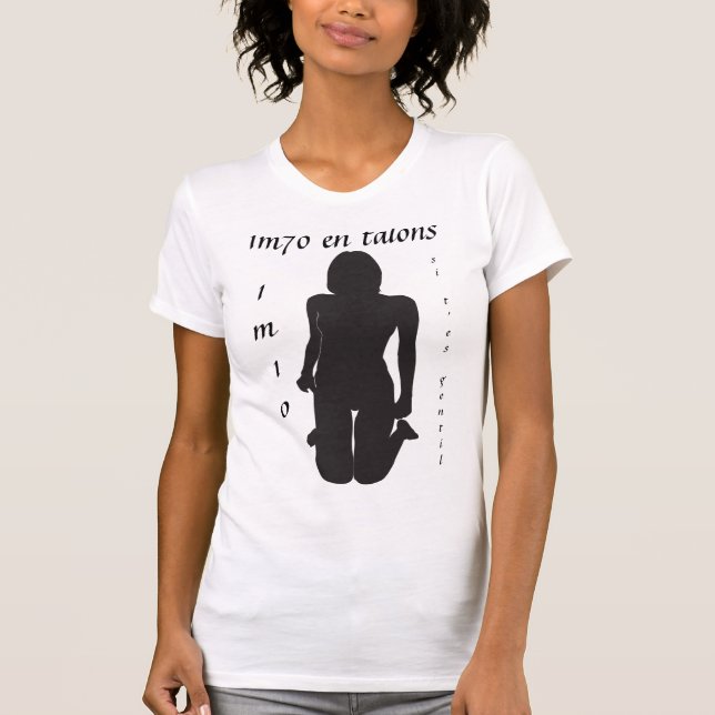 T-shirt 1m70 en talons (Devant)