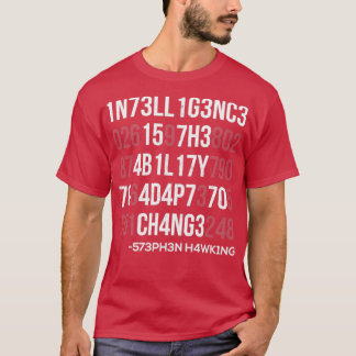 T-shirt 1n73ll1g3nc3 15 7h3 4b1l17y 70 4d4p7 70 ch4ng3 