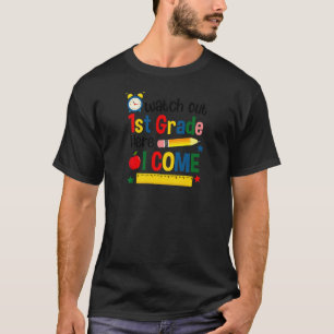 T-shirt 1re année nous voici professeur enfants mignons re