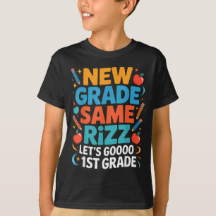 T-shirt 1re année retour à l'école nouvelle année même riz