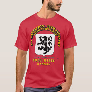 T-shirt 1re Bn 28e Infanterie Ft Riley KS
