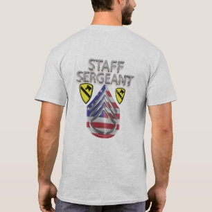 T-shirt 1re Division de cavalerie Sergent d'état-major