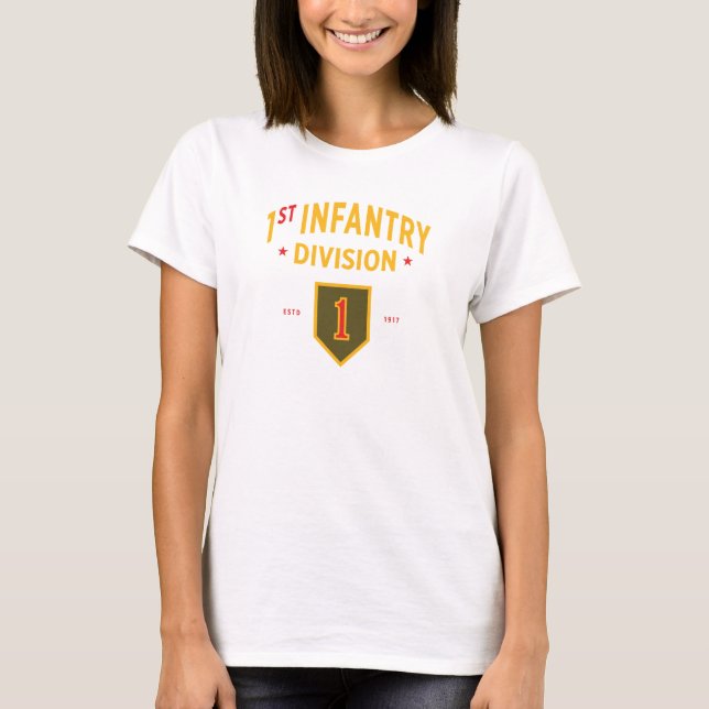 T-shirt 1re division d'infanterie - armée américaine (Devant)
